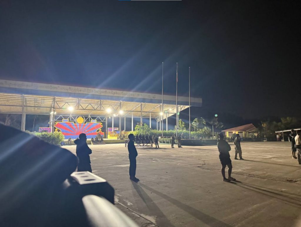 缅甸 #网友投稿：刚刚，缅甸亚太鑫永利里面的狗推集合准备转移-测试测试