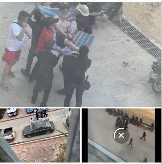 柬埔寨 #网友反馈：奥斯玛小树林已经挂三个了，另外伤的也有好几个，炸弹是直接掉落在园区里面。-测试测试